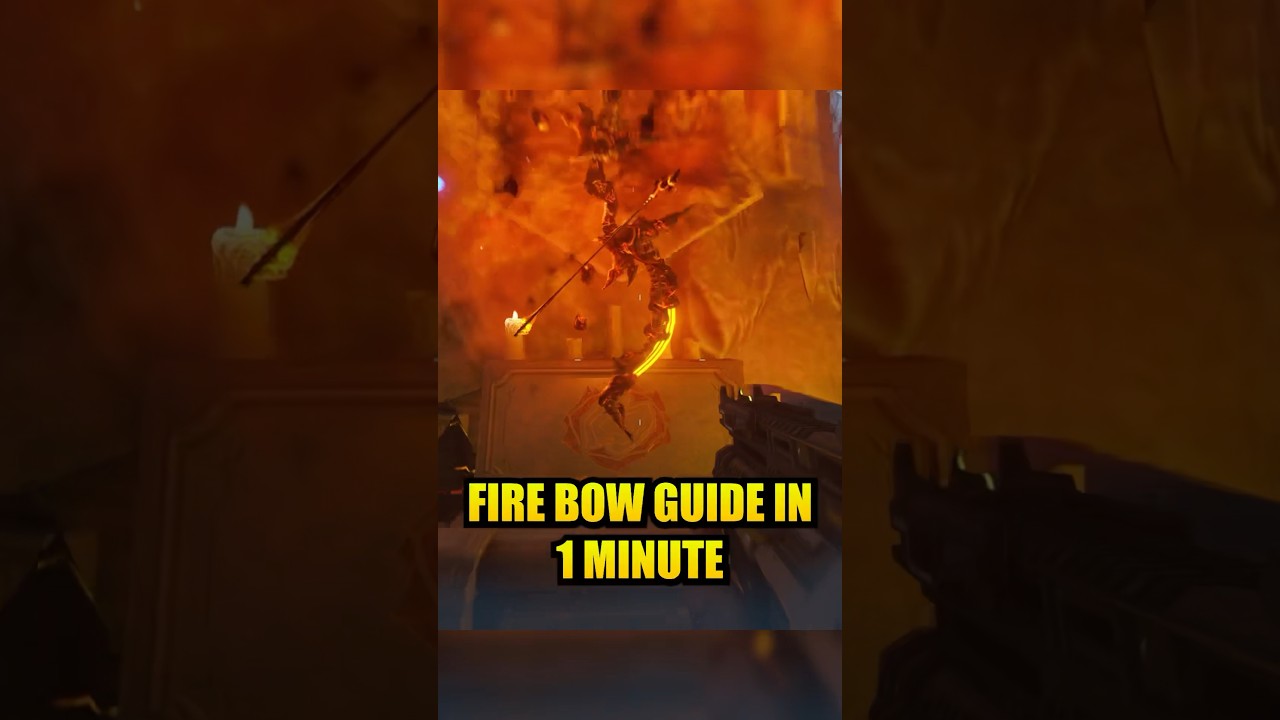 FIRE BOW Upgrade Guide in 1 Minute! #blackops3 #zombies