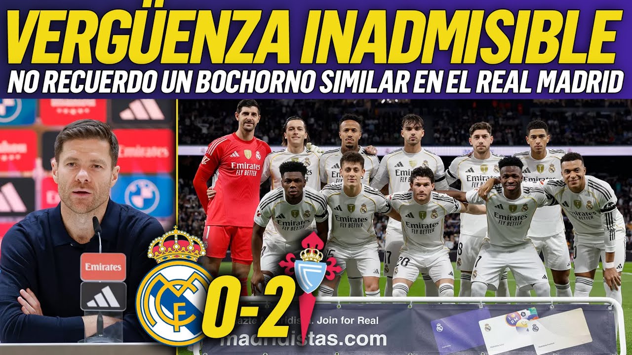 🔥RID&Iacute;CULO, LAMENTABLE, BOCHORNOSO, INFAME PARTIDO DEL REAL MADRID CONTRA EL CELTA