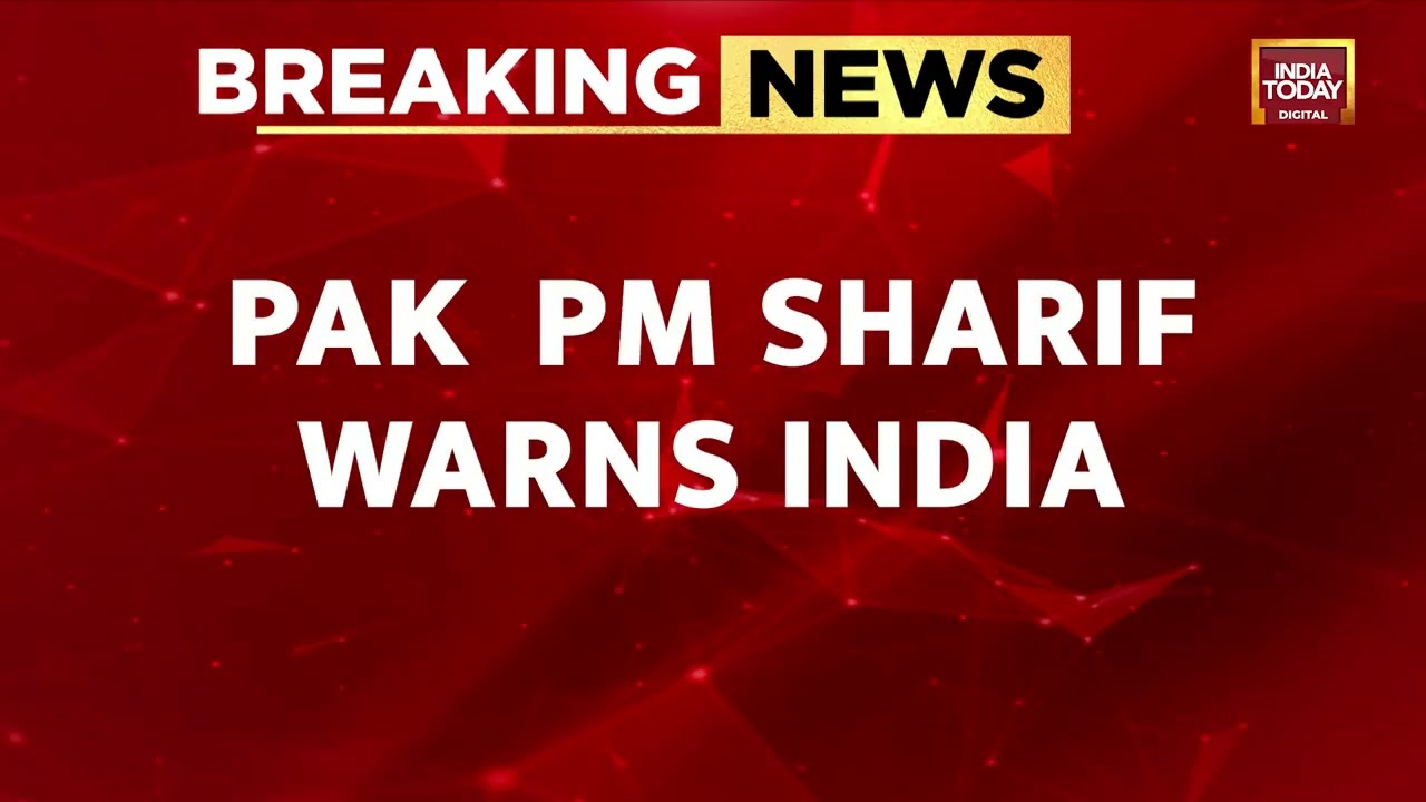 Shehbaz Sharif Warns India | Pakistan Threatens War Over Any Interference With Its Water Supply