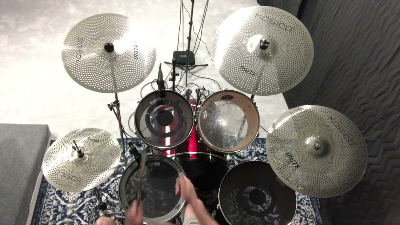 Low Volume Drum Heads & Low Volume Cymbals   Drum Video ( The Who - Squeeze Box is the Song).  Demo.