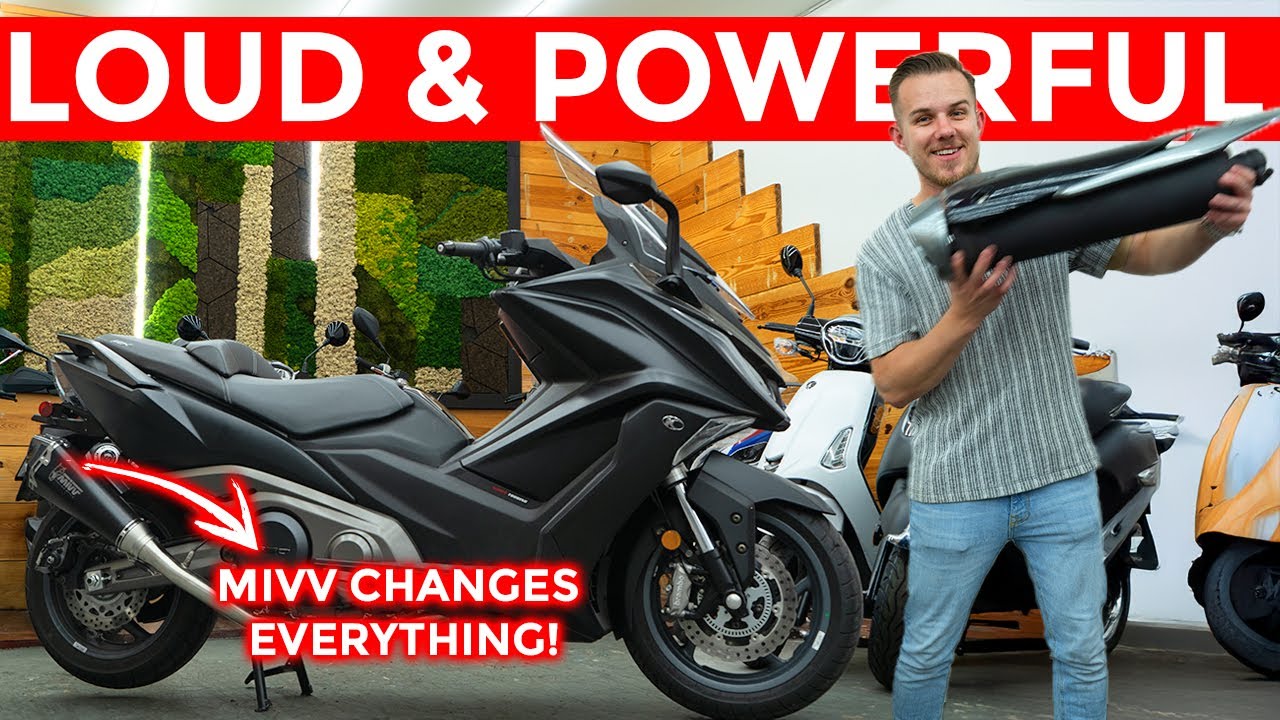 KYMCO AK 550 MIVV Delta Race Exhaust Install + Sound & Acceleration Test! 🔥