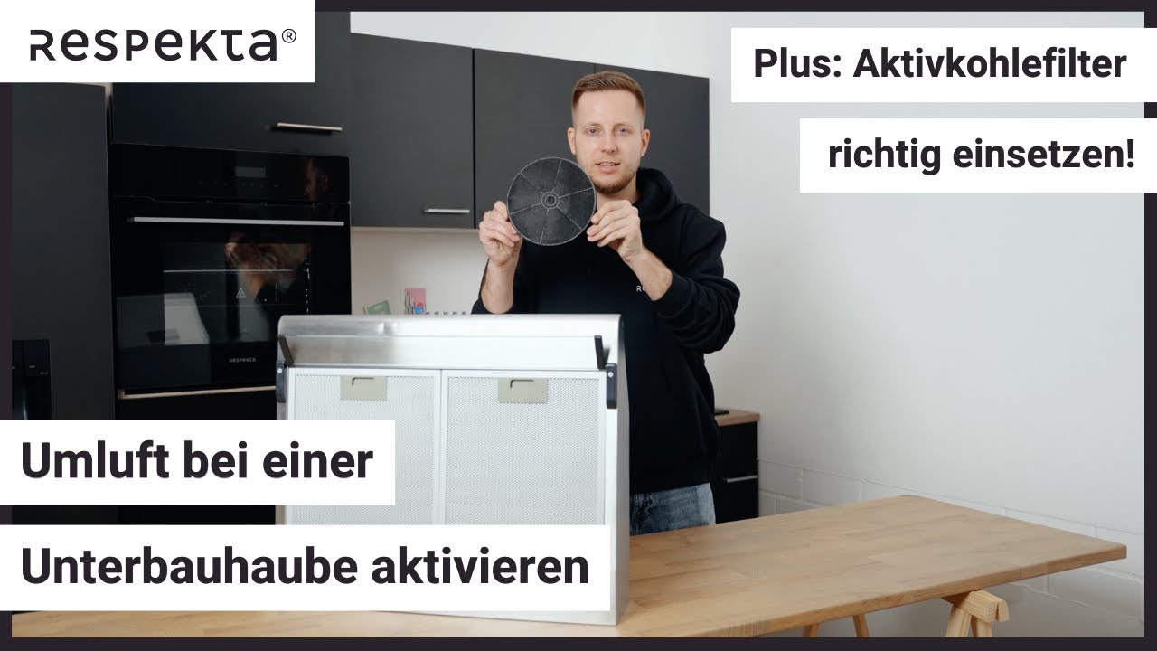 Unterbauhaube: Umluftbetrieb aktivieren und Aktivkohlefilter einbauen I Tutorial