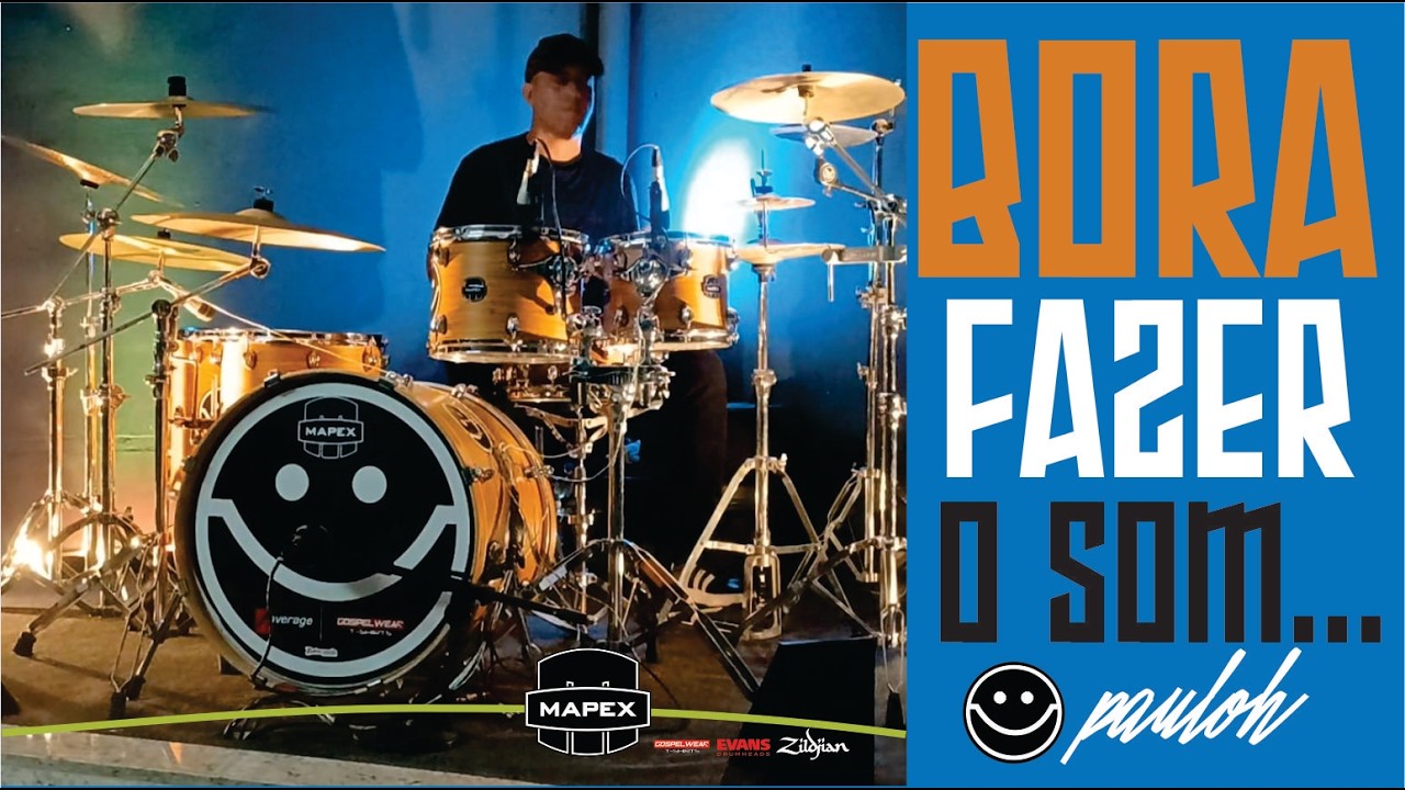 Bora fazer o som #mapexdrums #evansdrumheads #zildjiancymbals #gospelwear 