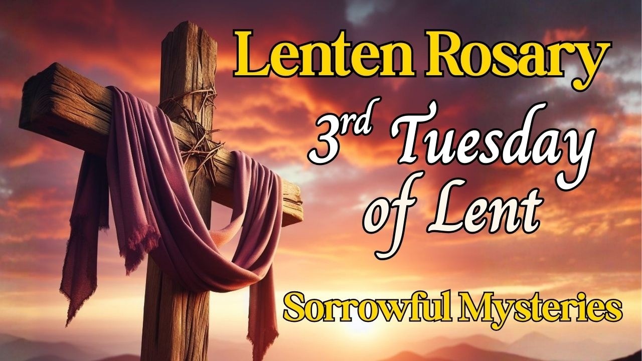 🙏 Rosary for Lent 🙏 Third Tuesday of Lent 🙏  Day 18, Sorrowful Mysteries, Walking with Christ
