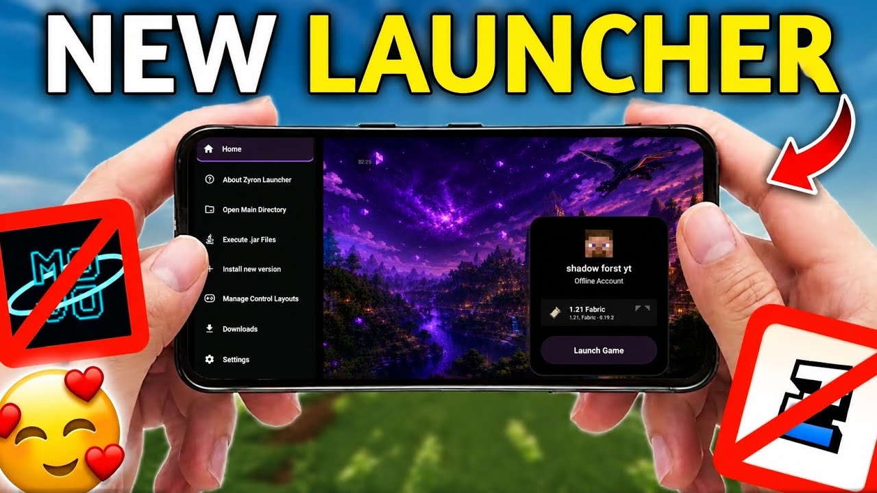 New Zyron Launcher For Minecraft Java On Mobile🔥 (Better than Mojo Launcher)
