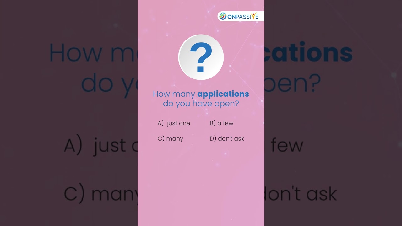 Register on the unified ONPASSIVE Ecosystem for FREE.