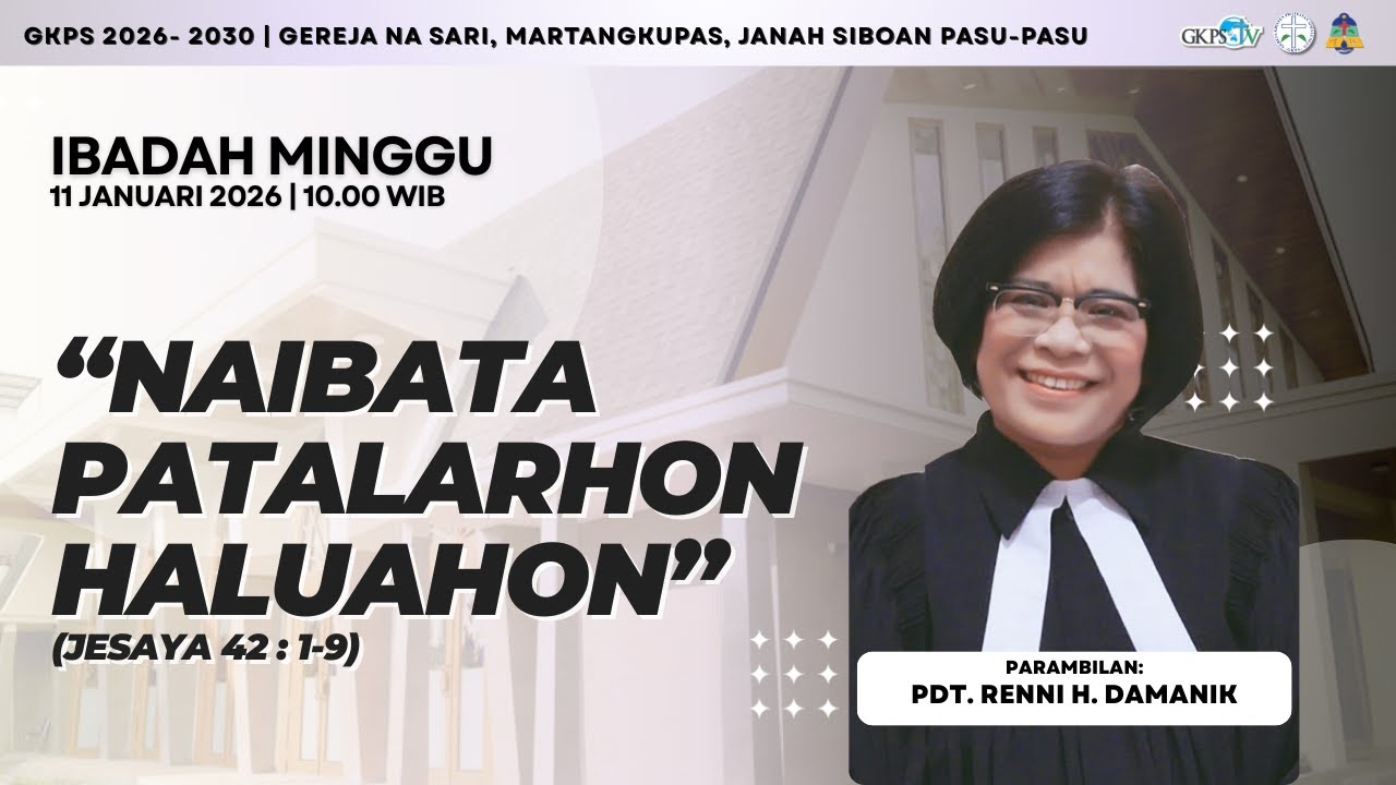 (LIVE) Ibadah Minggu 11 Januari 2026 | Pdt. Renni H. Damanik