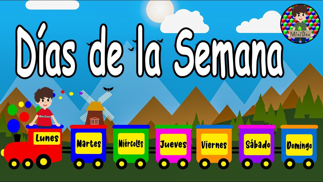 Aprende los días de la semana en español e inglés con MiniDon!