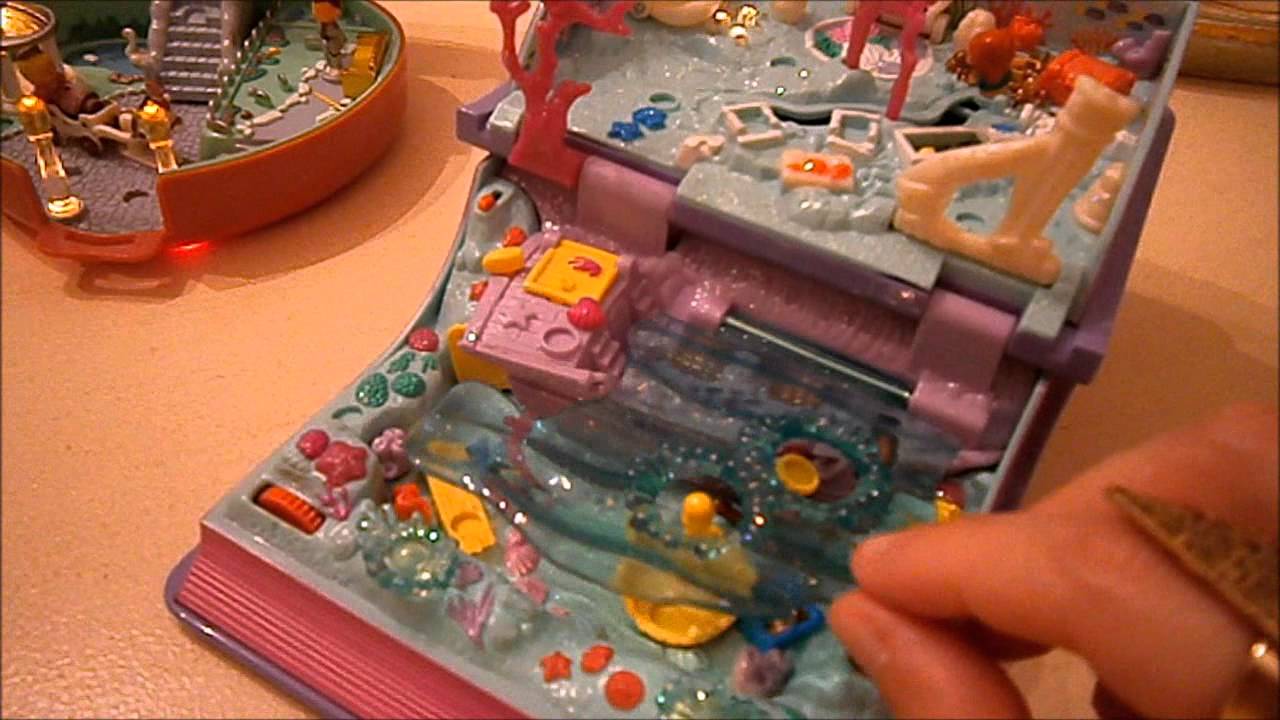 Vintage Polly Pocket collection: Starlight Castle and Sparkling Mermaid Adventure