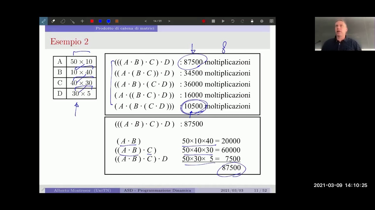 13 - Programmazione dinamica - Catena di moltiplicazione di matrici