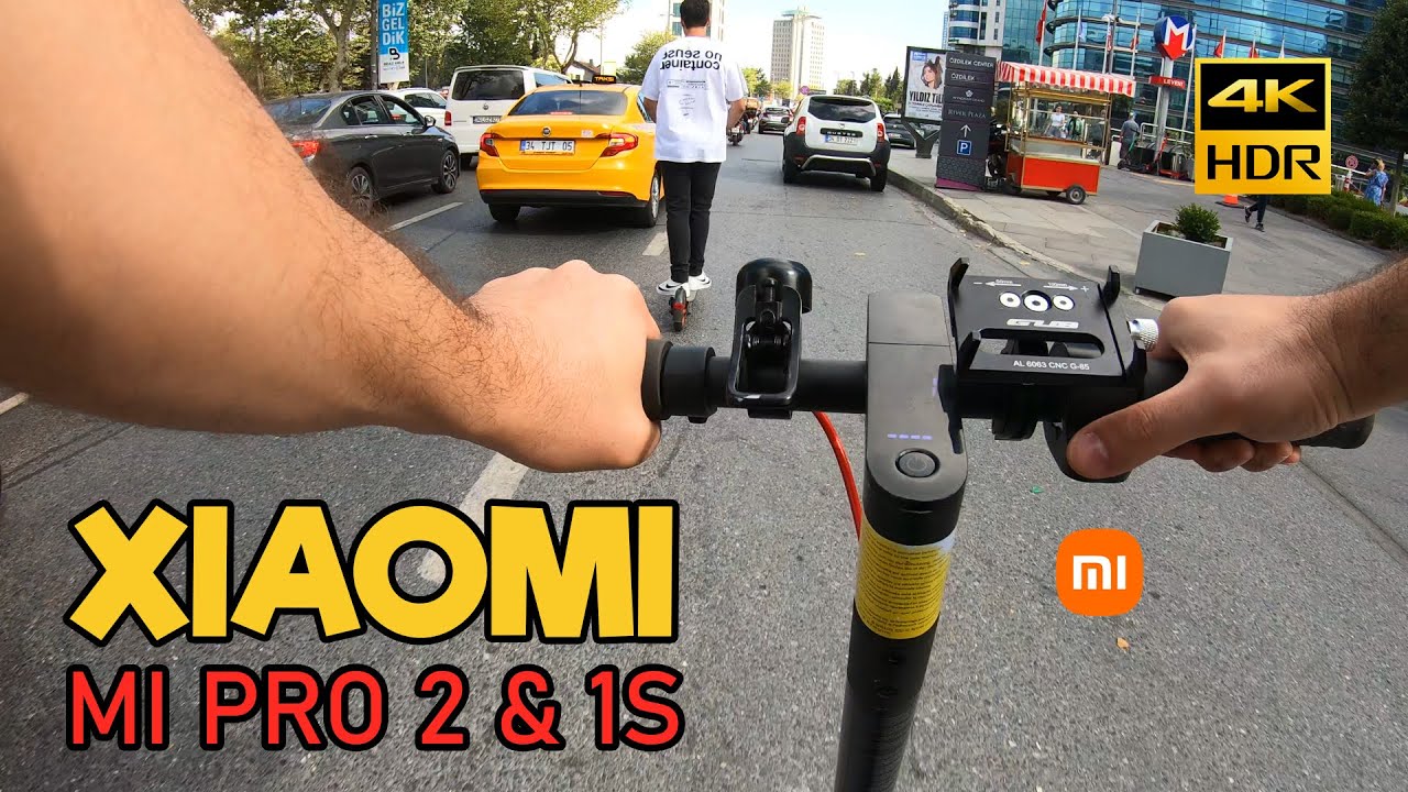 Xiaomi Mi Pro 2 & Mi 1S Electric Scooter - Istanbul Ride (Environment Sound Only) 4K