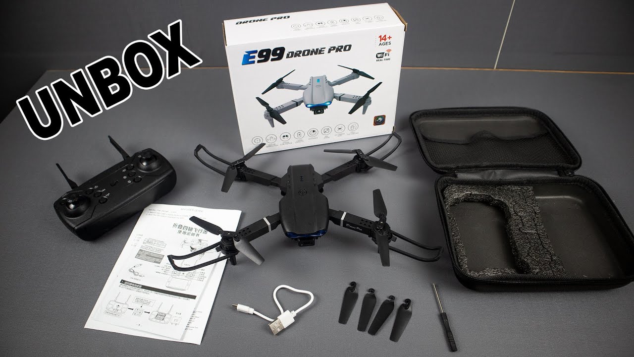 Unboxing E99 Drone Pro | What's Inside This Budget Drone Box?