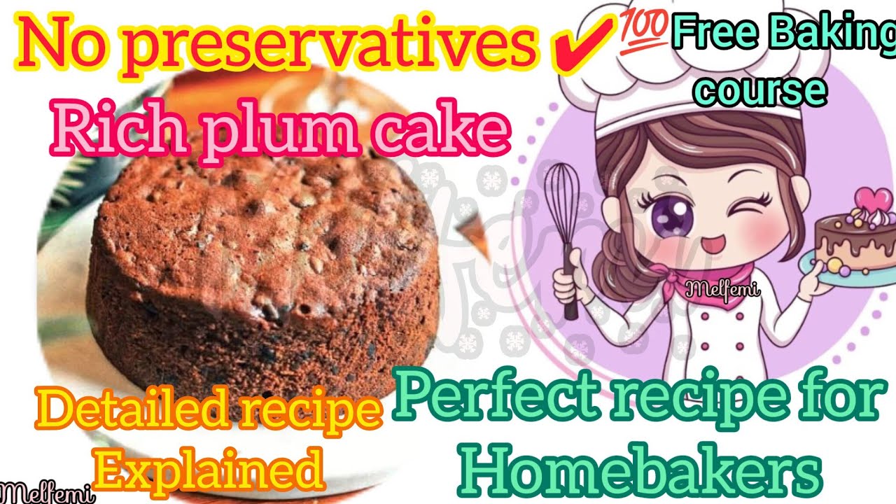 RICH PLUM CAKE Recipe/Free 💯 online baking course/baking class online course/Christmas series 💯 Free
