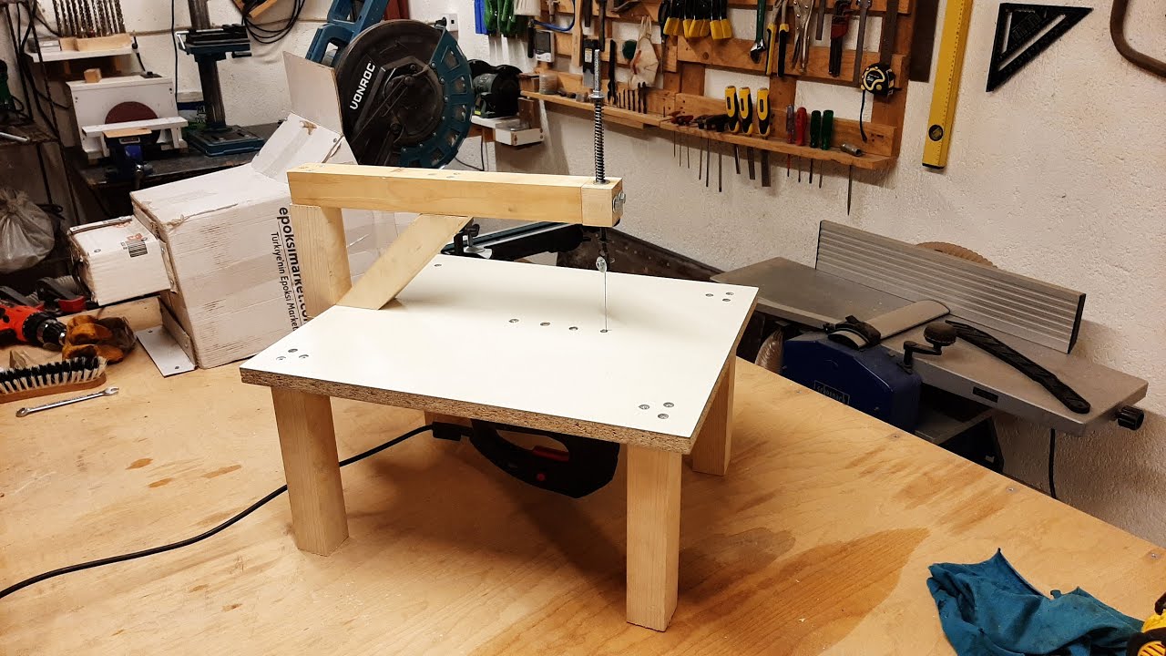 Kıl Testere Makinası Yapımı - Making a Homemade Scroll Saw