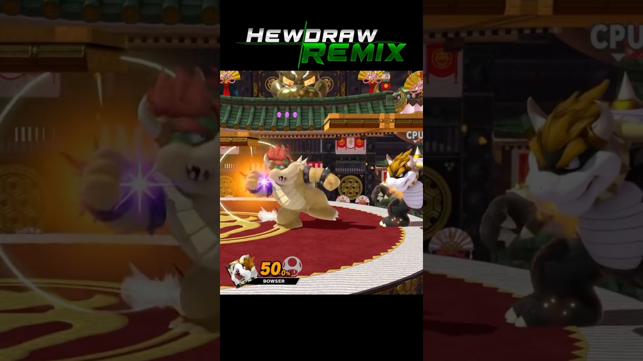 New Bowser Moveset in HewDraw Remix (Smash Ultimate Mod) #smashbros #bowser #mario