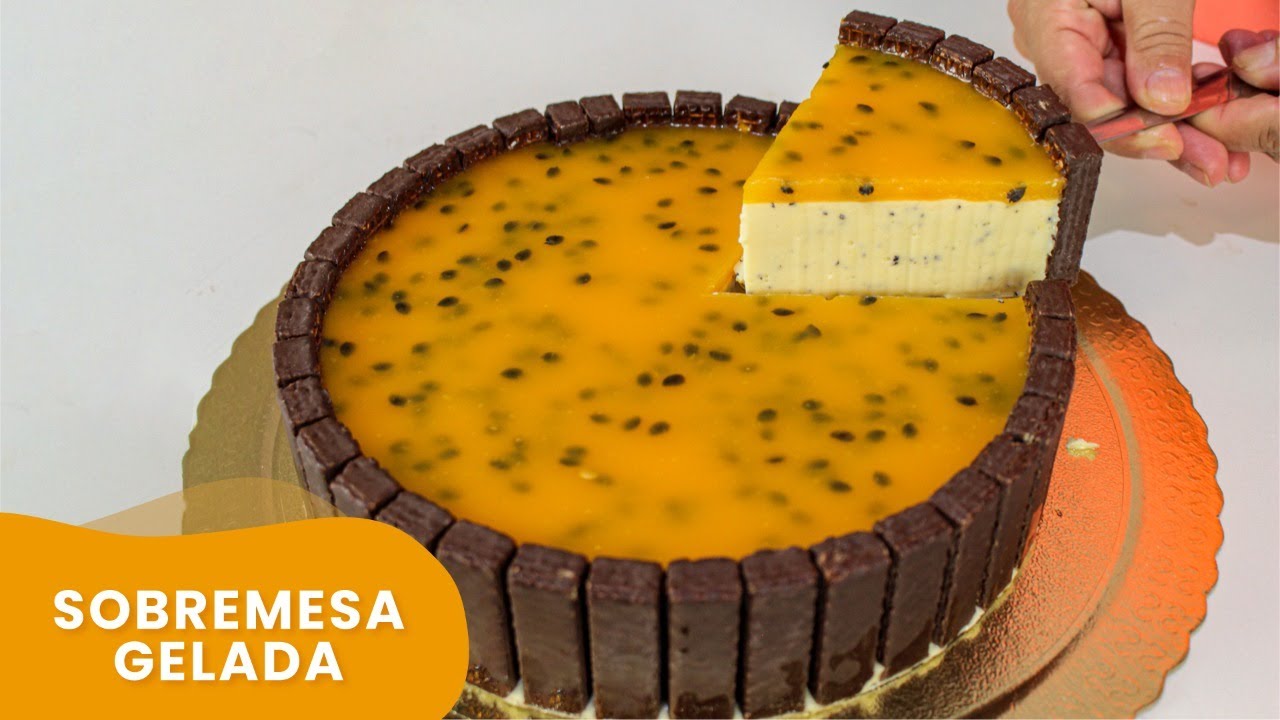 TORTA MOUSSE DE MARACUJÁ COM BIS | CHEF LÉO OLIVEIRA