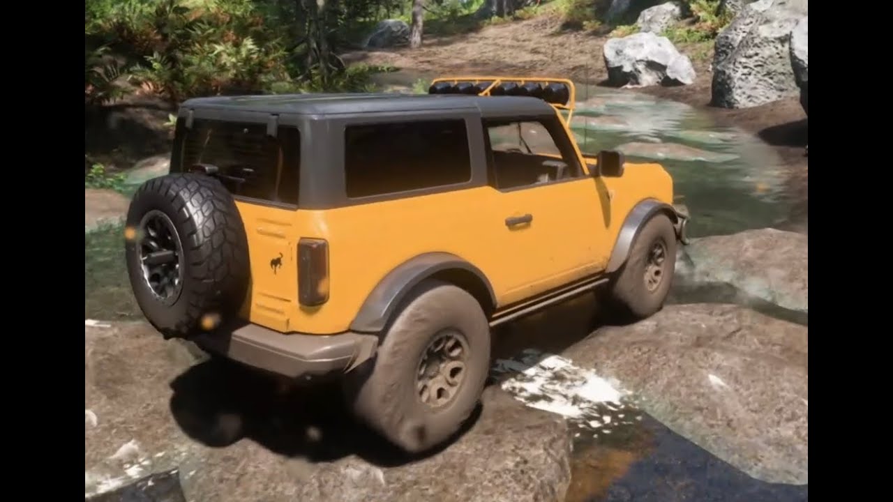 FORD BRONCO 2021 800hp OFFROAD, using Moza R5 steering wheel.