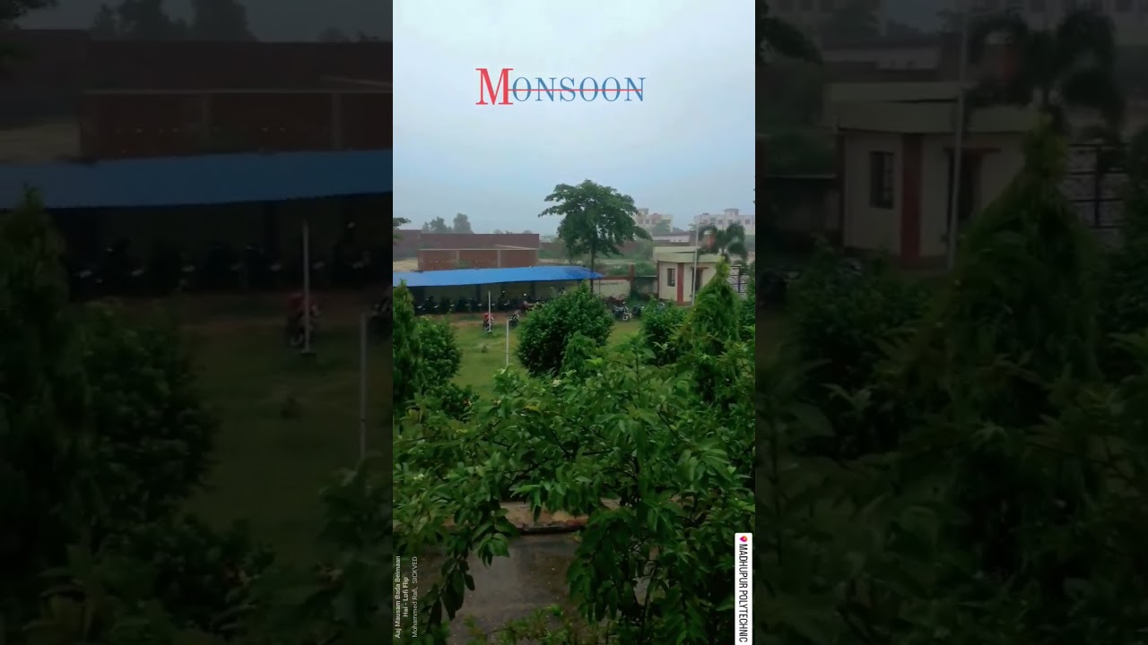 barish time campus of Polytechnic college #360 #nature #shorts #short#360&deg; jharkhand