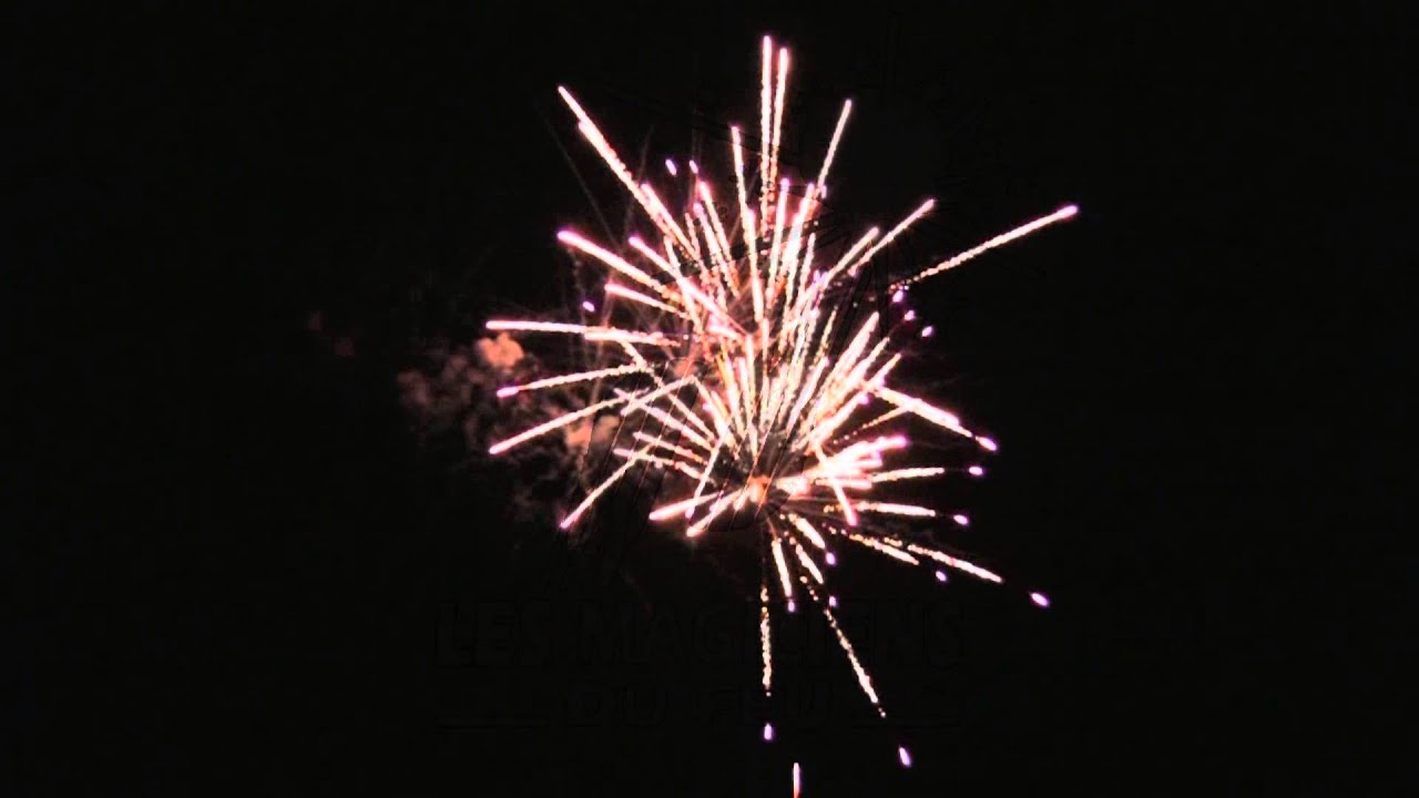 Feu d'artifice : Everest 19 coups 25 mm Com&egrave;tes Pourpres Vague Or et Pourpre