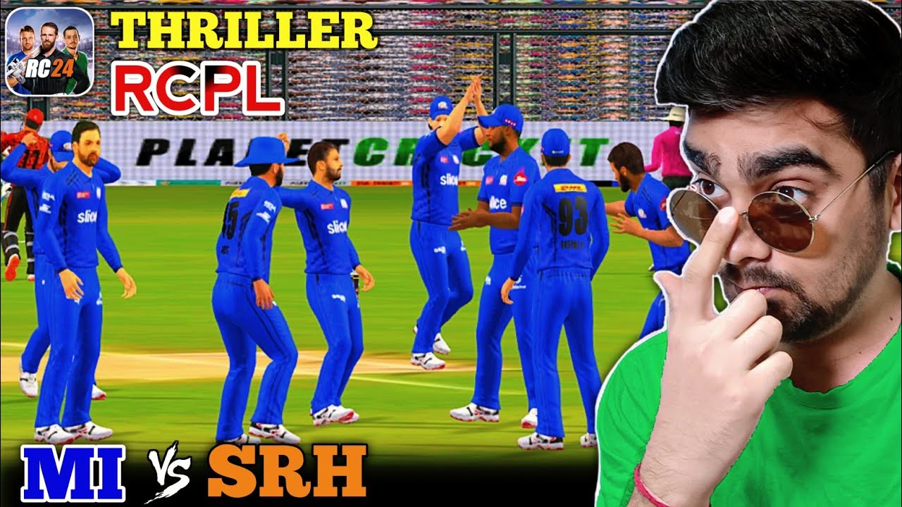 SUPER THRILLER WIN! MI Vs SRH Hard Mode RC 24 (Real Cricket 24)