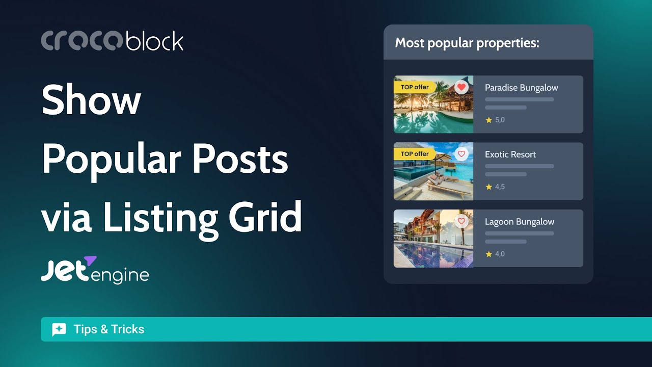 How to Order and Display the Most Popular Posts in WordPress via Listing | JetEngine Plugin