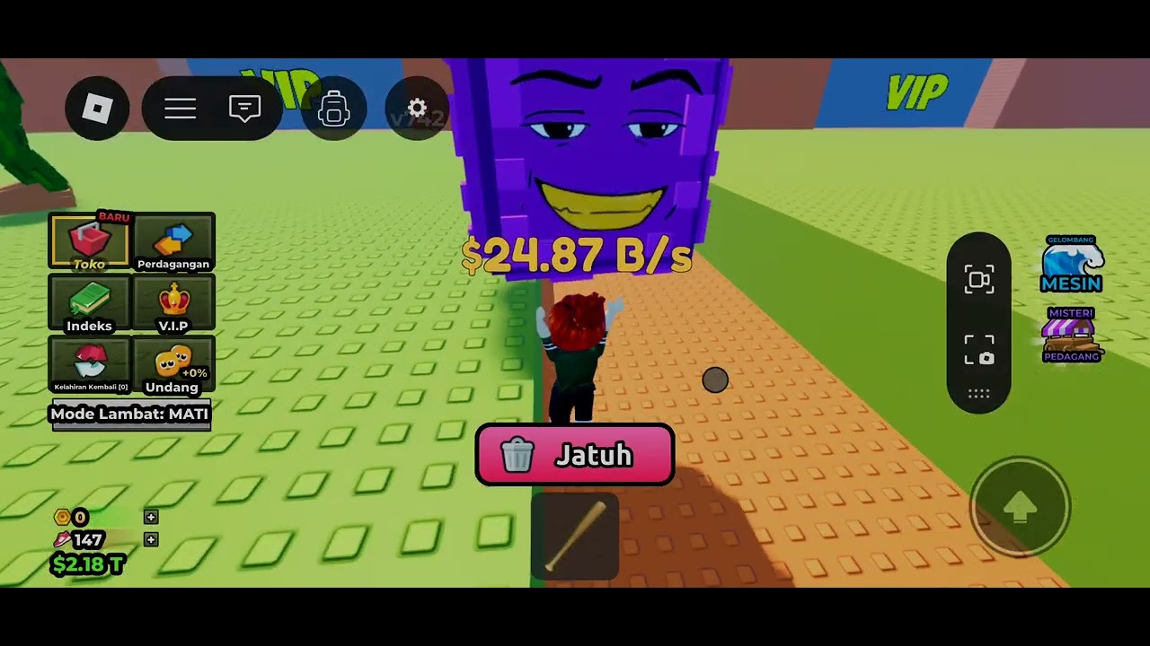 Kamy main curi Brainrot di Tsunami  pelangi ||Roblox