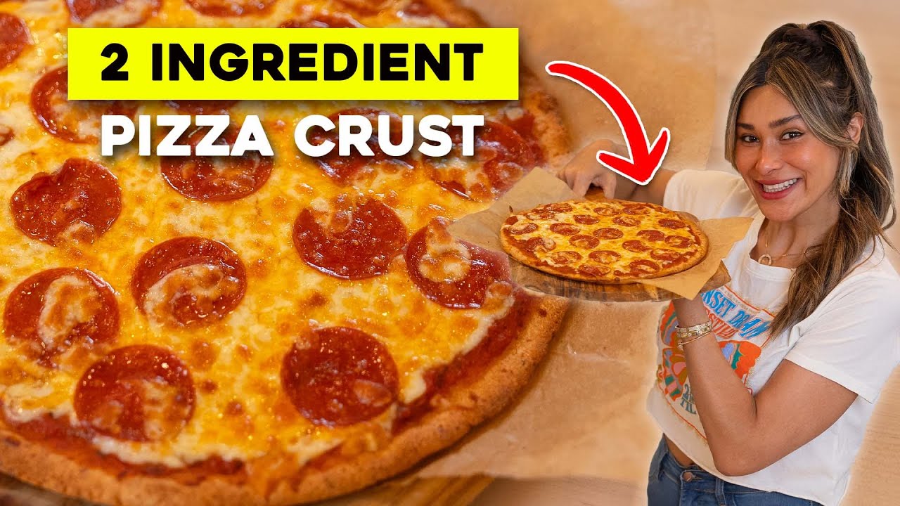 2 INGREDIENT PIZZA CRUST! High Protein + Low Carb + Grain Free