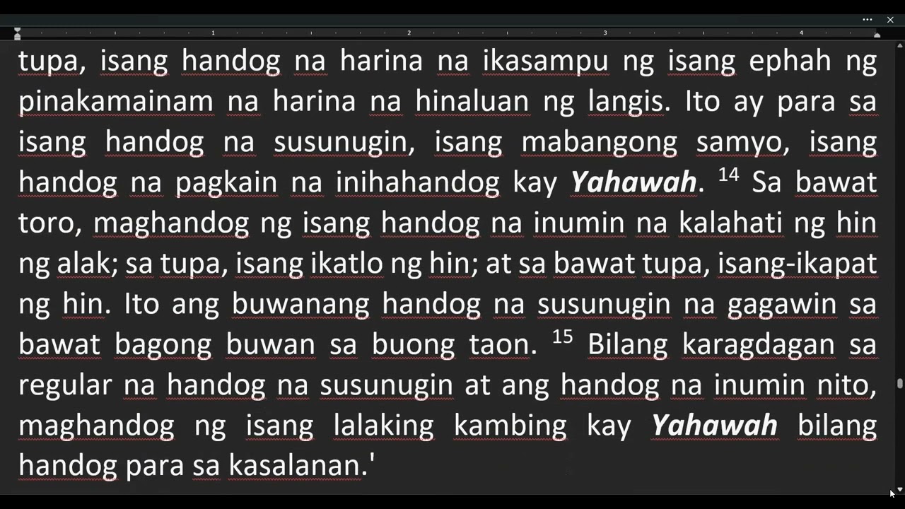 2 Levi 28-29 Toto bang tinubos tayo ng dugo ng Messiah? Bakit paulit-ulit ang nakasulat sa Torah?