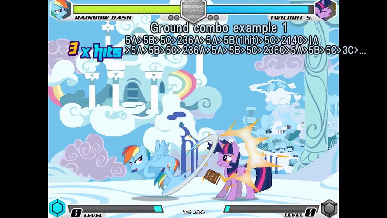 Fighting is Magic: Tribute Edition v1.0 - Rainbow Dash Combos