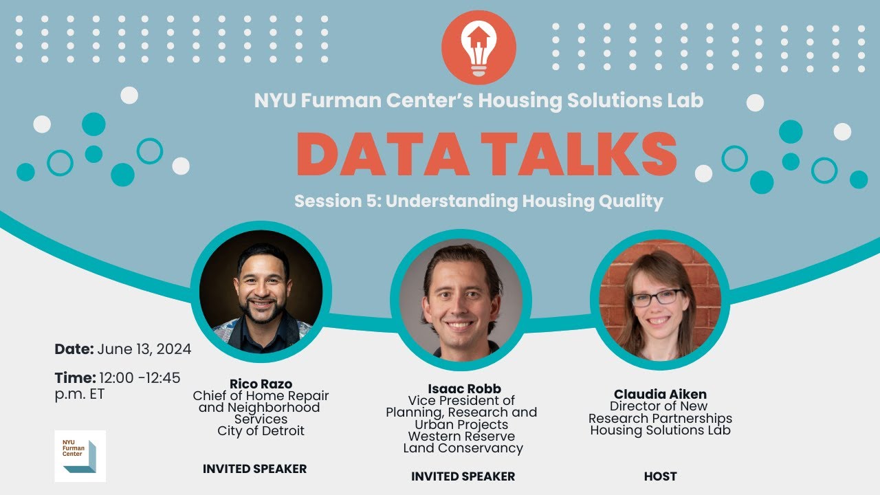 Data Talks 5: Understanding Housing Quality