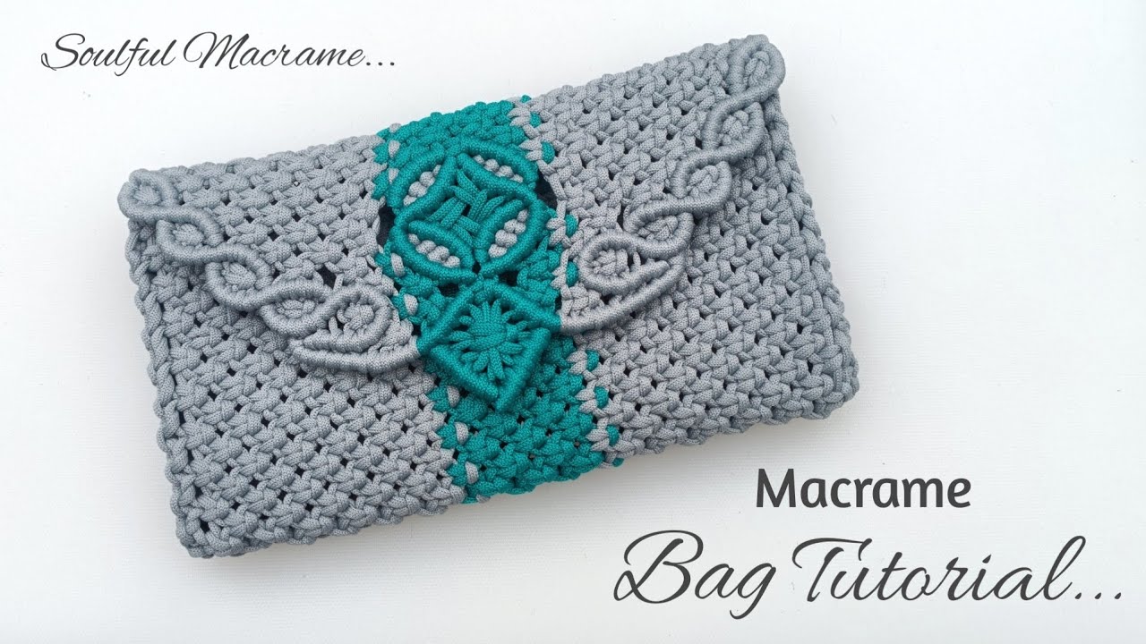 Macrame Purse bag tutorial | Bolsa de macrame | how to make macrame hand bag | macrame phone bag