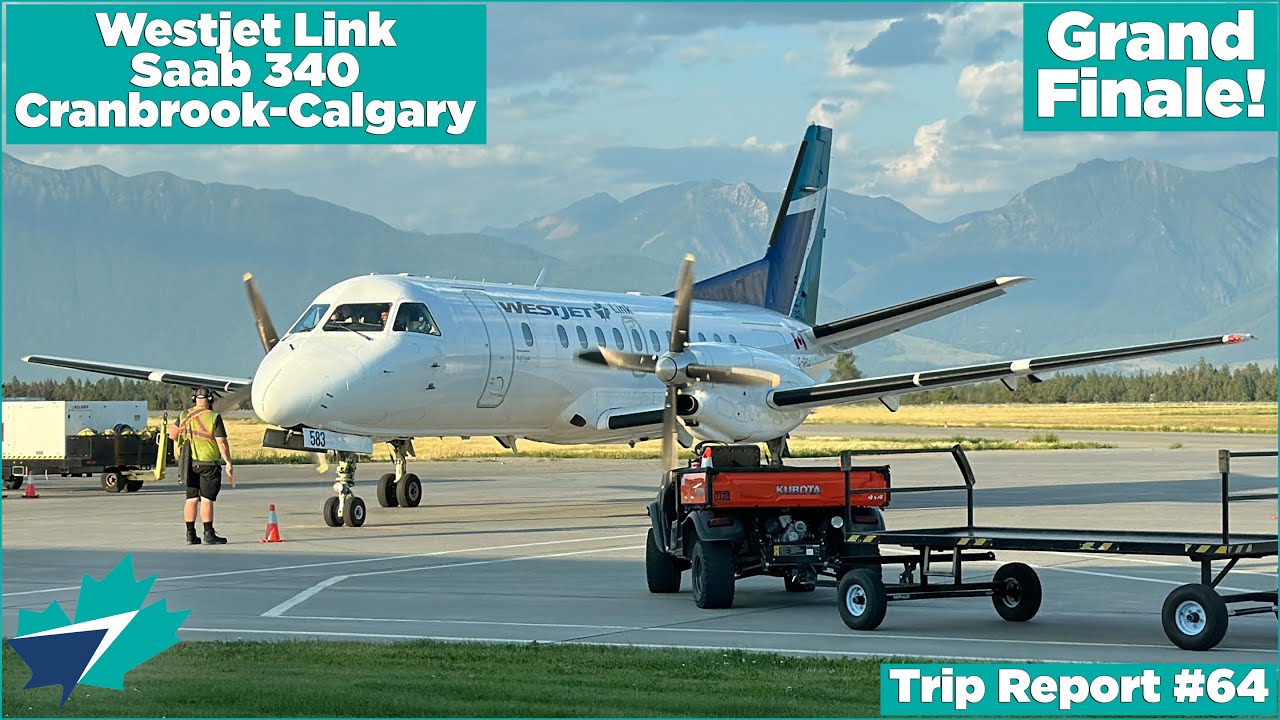 SAAB 340 Trip Report: Westjet Saab 340 Cranbrook-Calgary! | Trip Reports #64