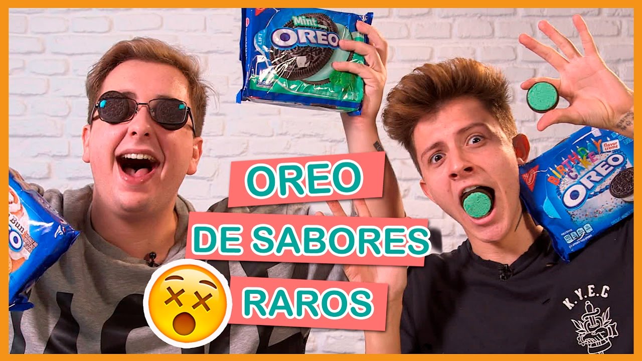 Probando OREO DE SABORES RAROS | TASTE TEST