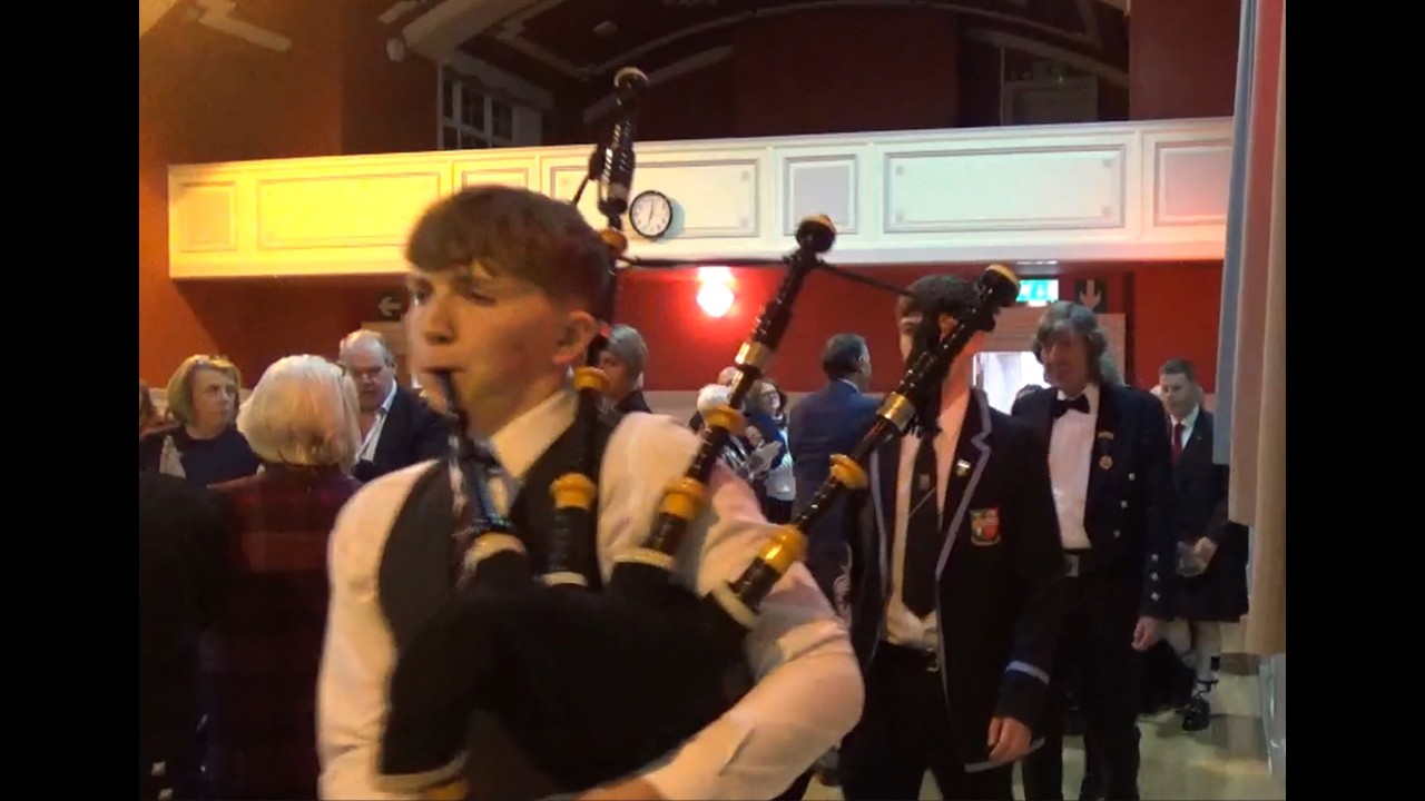 Piping in top table and the Haggis - Dunblane Burns Club 2026 Burns Supper - Aly Byrne