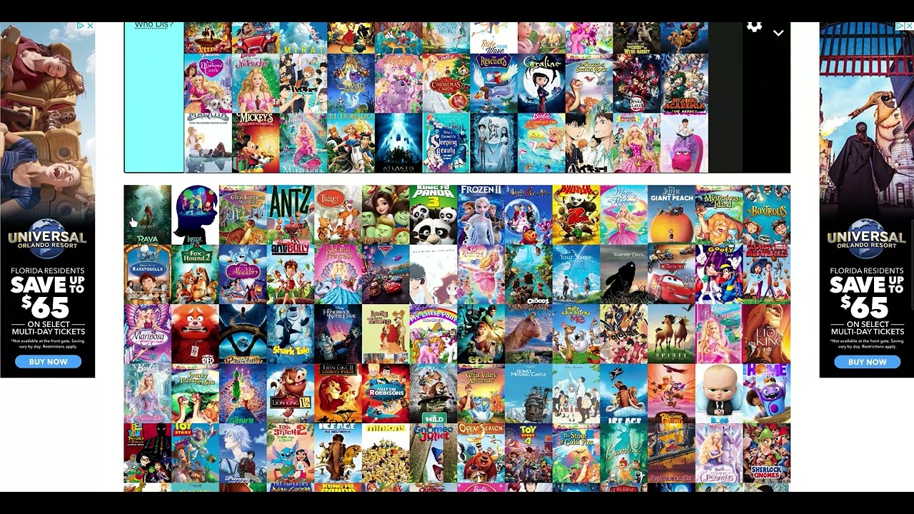 100+ Animated Movies Tier List