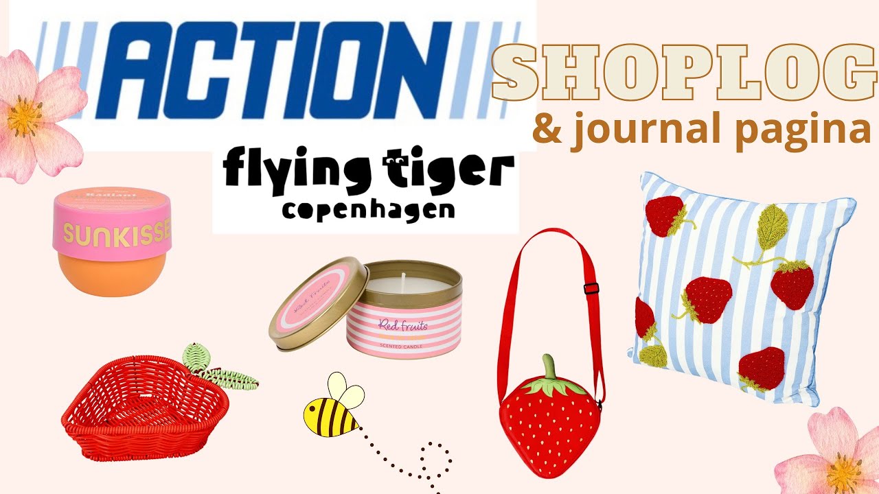 Action shoplog , Flying Tiger & journal pagina