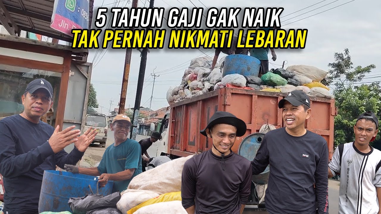 5 TAHUN GAJI TAK PERNAH NAIK | PENGANGKUT SAMPAH TAK PERNAH NIKMATI LEBARAN