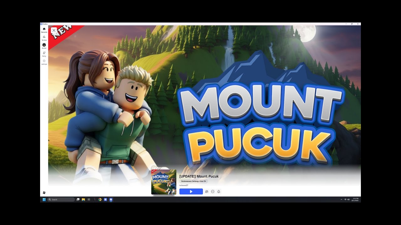MOUNT PUCUK ROBLOX !!