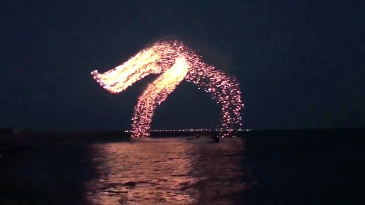Spectacular Kites With Super LED Lights and fireworks