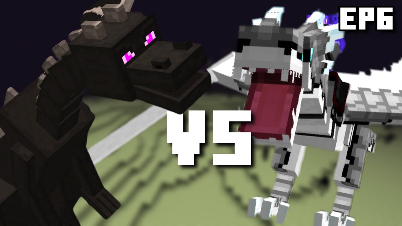 Ender Dragon VS Ice Dragon in Minecraft Hardcore [#6]