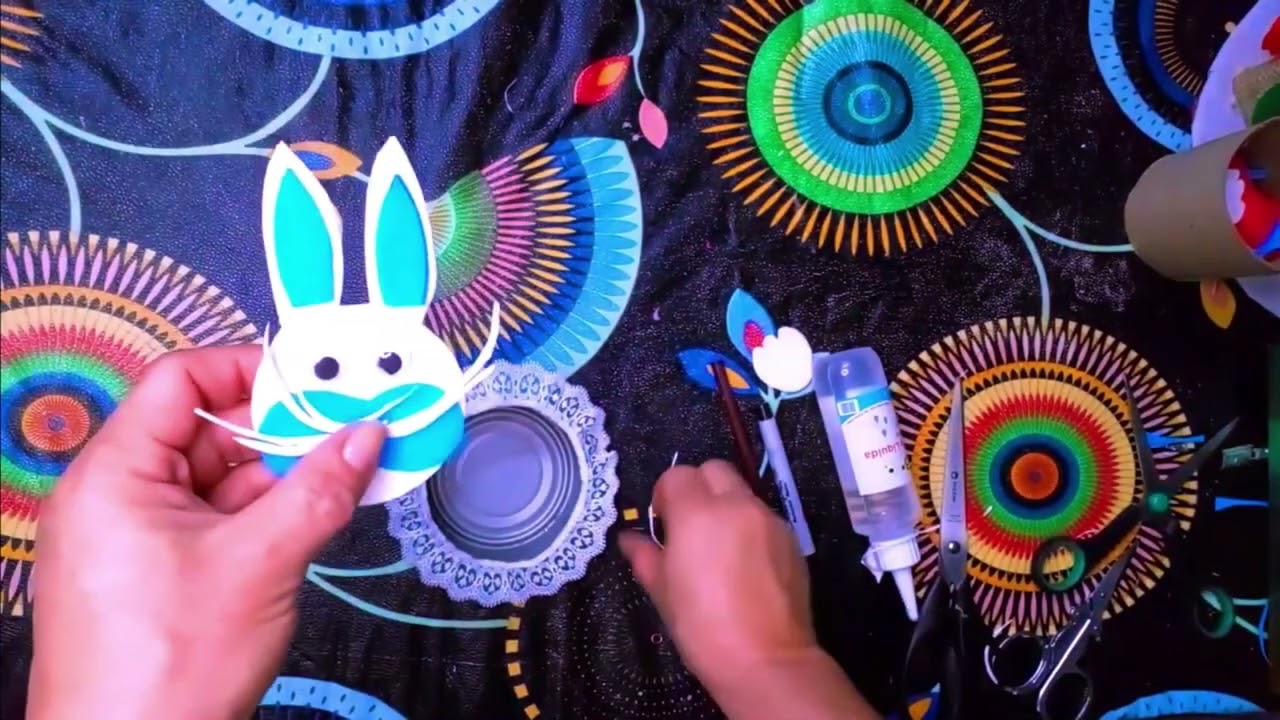 CONEJO PASCUA 🐰 Recipiente fácil para golosinas en minutos #shorts #pascua  #conejo #decoracion