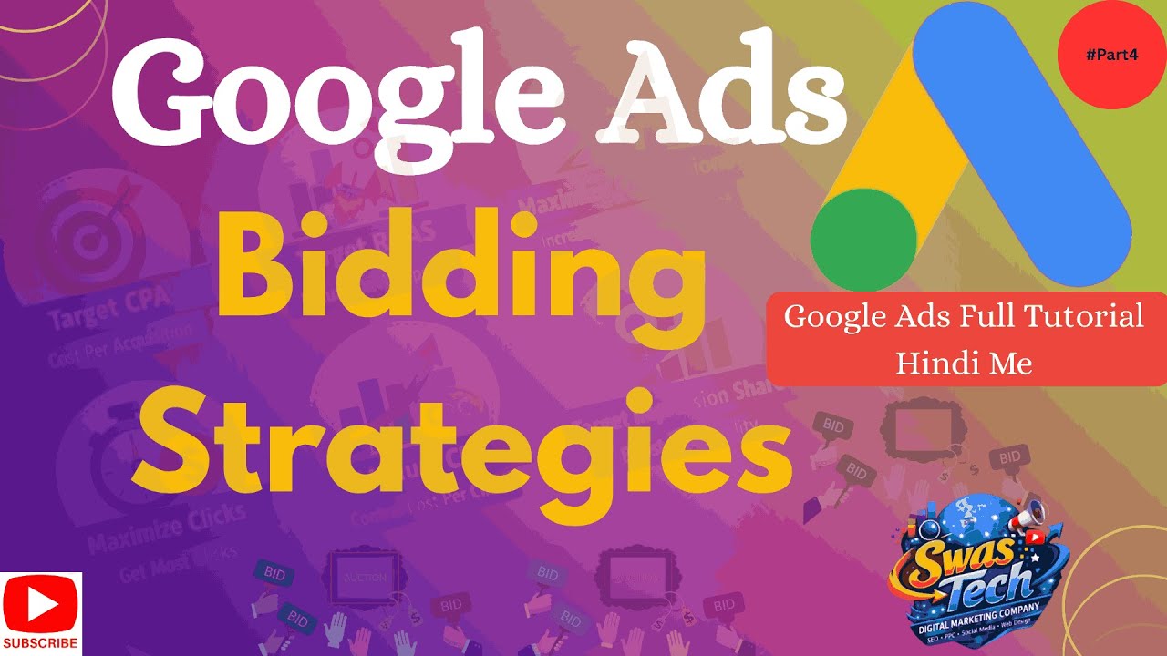 Google Ads Course | What are Bidding strategies | How many types of bidding strategies  | #Part4