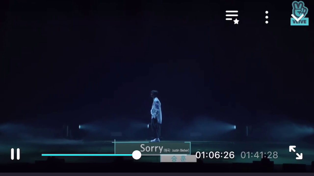 Kim Seunghun singing Sorry by Justin Bieber (CIX Debut Showcase)