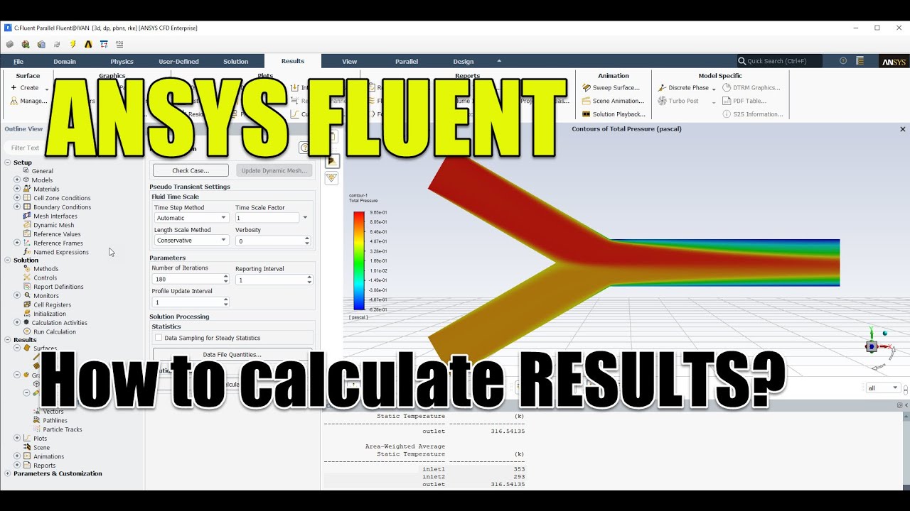 ✅ Ansys Fluent Tutorial | How to calculate the values of the results of a simulation?
