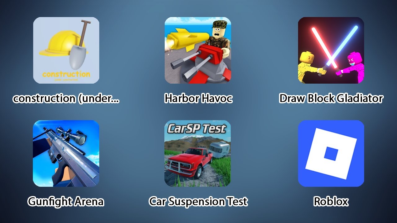 Car Suspension Test, construction, Draw Block Gladiator, Harbor Havoc, Gunfight Arena #roblox