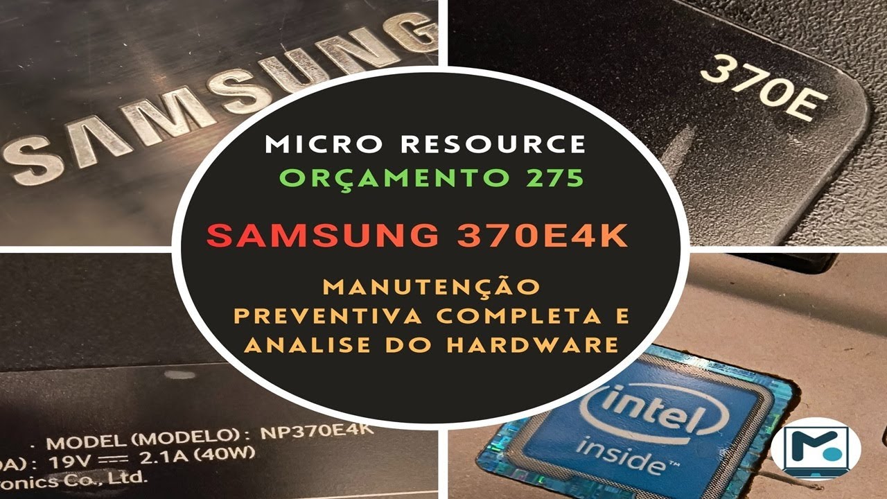 Samsung 370E-NP370E4K-KWSBR- Remontagem do trocador de calor e tela 😀- Vídeo 6