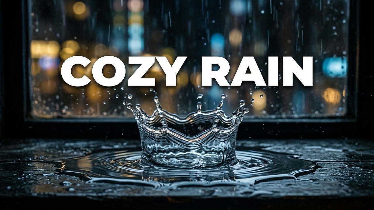 Rain on Window • Cozy Indoor Rain Sounds for Focus, Study & Sleep