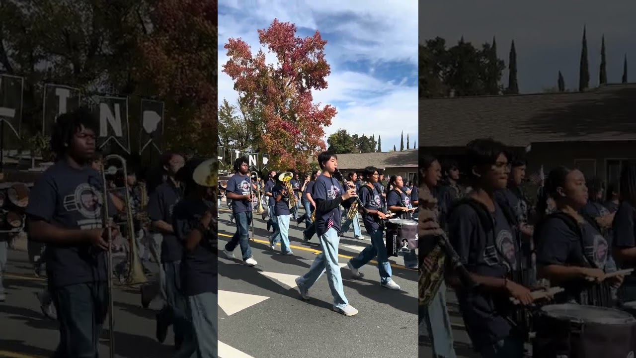 🇺🇸 Franklin High School Color Guard – Elk Grove Veterans Day Parade 2025 💙🤍💜