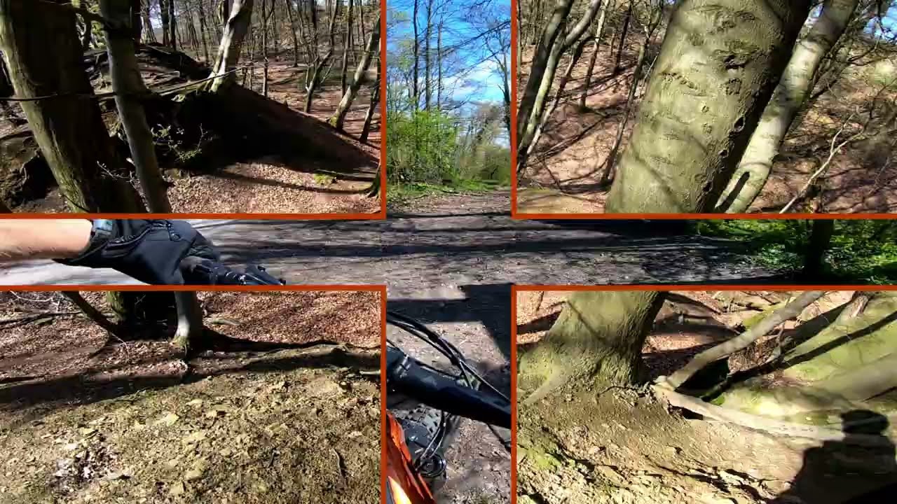 Burg Ravensberg Niedersachsen - easy + funny trail tour day - old lady on her giant enduro bike