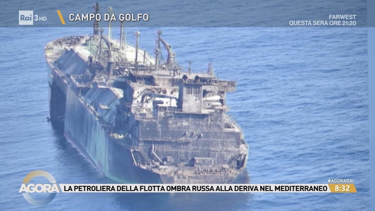 Petroliera alla deriva tra Malta e Lampedusa: rischi ambientali - Agorà 17/03/2026